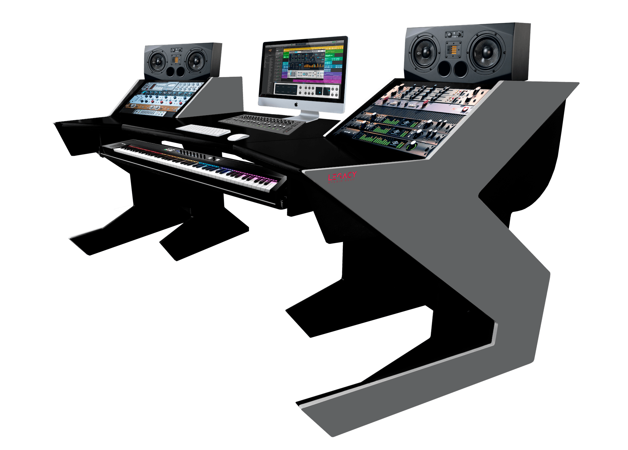 Legacy Studio Pro 88 Negro_Antracita Escritorio para Estudio de grabación